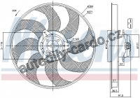 Ventilátor chladiče NISSENS 85794