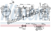Kompresor klimatizace NISSENS 89497