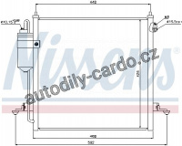 Chladič klimatizace NISSENS 940068