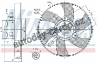 Ventilátor chladiče NISSENS 85799