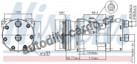 Kompresor klimatizace NISSENS 89123