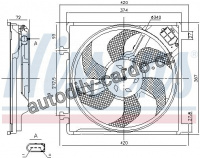 Ventilátor chladiče NISSENS 85868