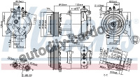 Kompresor klimatizace NISSENS 89569