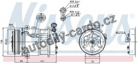 Kompresor klimatizace NISSENS 89124