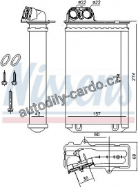 Výměník tepla NISSENS 71152
