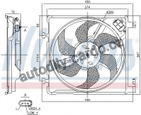 Ventilátor chladiče NISSENS 85869