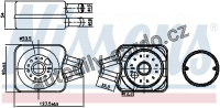 Chladič motorového oleje NISSENS 90607