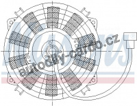 Ventilátor chladiče NISSENS 85976