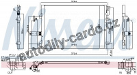Chladič klimatizace NISSENS 94726