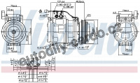 Kompresor klimatizace NISSENS 89699