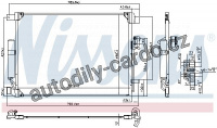 Chladič klimatizace NISSENS 940786