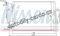 Chladič klimatizace NISSENS 940077