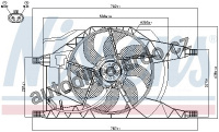 Ventilátor chladiče NISSENS 85258