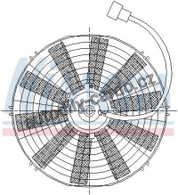 Ventilátor chladiče NISSENS 85979