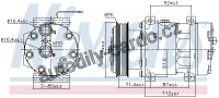 Kompresor klimatizace NISSENS 89129