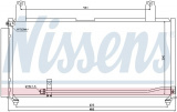 Chladič klimatizace NISSENS 940080