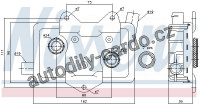 Chladič motorového oleje NISSENS 90618