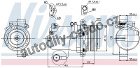 Kompresor klimatizace NISSENS 89133