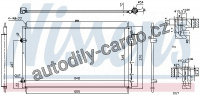Chladič klimatizace NISSENS 940804