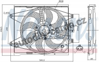 Ventilátor chladiče NISSENS 85744