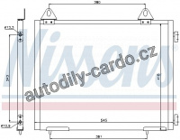 Chladič klimatizace NISSENS 94327