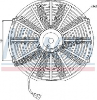 Ventilátor chladiče NISSENS 85983