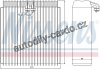 Výparník NISSENS 92107