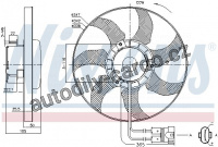 Ventilátor chladiče NISSENS 85749