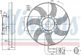 Ventilátor chladiče NISSENS 85749