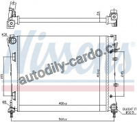 Chladič motoru NISSENS 61935