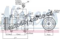 Kompresor klimatizace NISSENS 89147