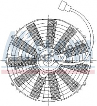 Ventilátor chladiče NISSENS 85984