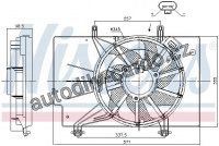 Ventilátor chladiče NISSENS 85752