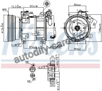 Kompresor klimatizace NISSENS 89148