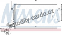 Chladič klimatizace NISSENS 940086