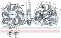 Ventilátor chladiče NISSENS 85989