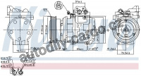 Kompresor klimatizace NISSENS 89153