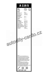 Sada stěračů BOSCH Aerotwin (BO 3397007116) - 600mm + 400mm