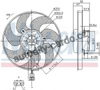 Ventilátor chladiče NISSENS 85761