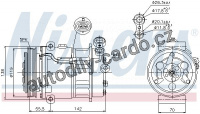 Kompresor klimatizace NISSENS 89157