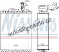 Výparník NISSENS 92135