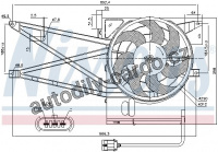 Ventilátor chladiče klimatizace NISSENS 85017