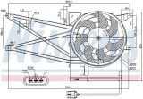 Ventilátor chladiče klimatizace NISSENS 85017