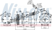 Kompresor klimatizace NISSENS 89159