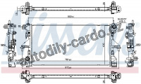 Chladič motoru NISSENS 606554