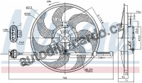 Ventilátor chladiče NISSENS 85775