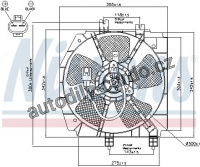 Ventilátor chladiče NISSENS 85274