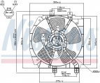 Ventilátor chladiče NISSENS 85274