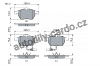 Sada brzdových destiček BOSCH (BO 0986424482)