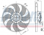 Ventilátor chladiče NISSENS 85779